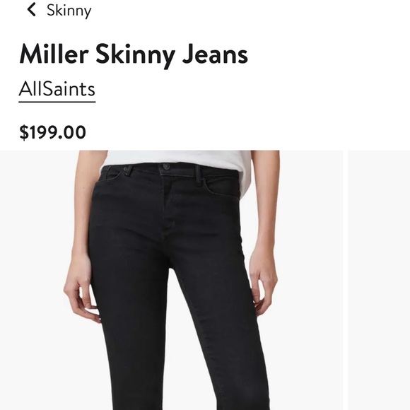 All Saints Pants - AllSaints Black Skinny Jeans